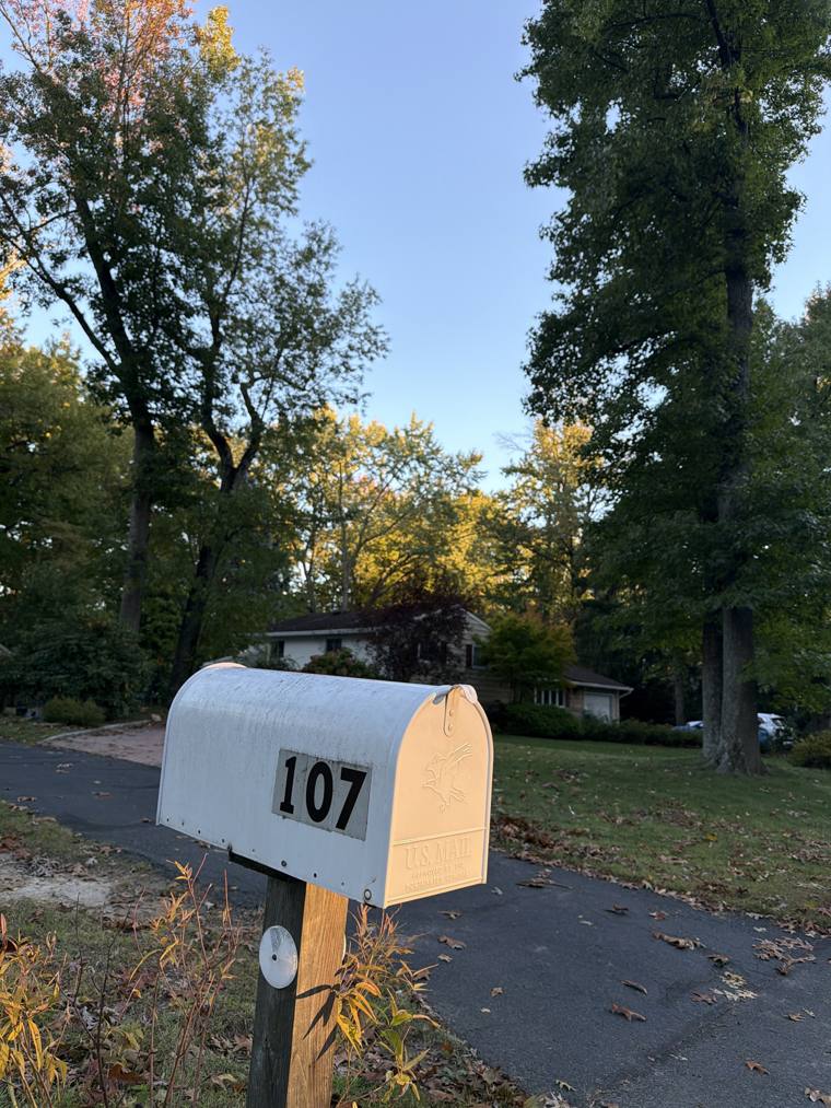 Mailbox 107 on Dr. UV's walk